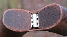 The hinge open